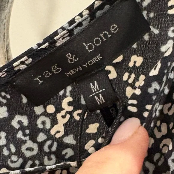 rag & bone Black Multi Floral Print Colette Slip Dress - Picture 5 of 12